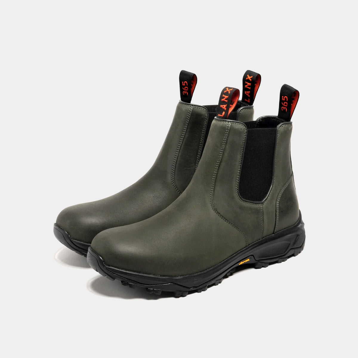 Women's - Black - Khaki - Leather - Chelsea Boots – LANX