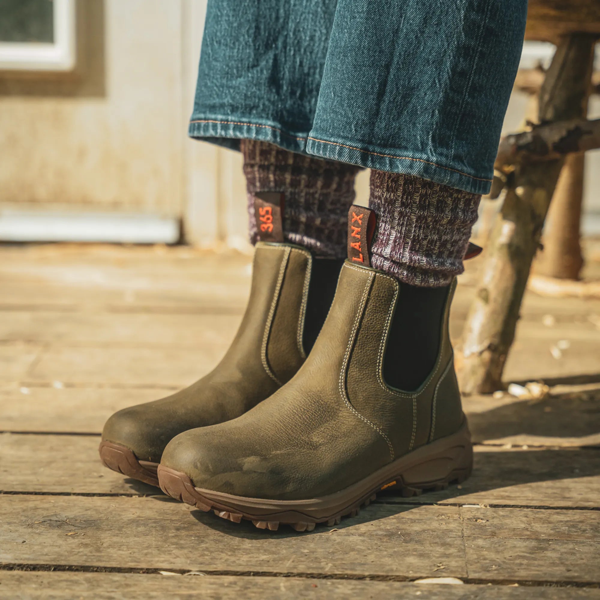 Women's - Khaki - Green - Leather - Chelsea Boots – LANX Women's - Khaki - Green - Leather - Chelsea Boots – LANX