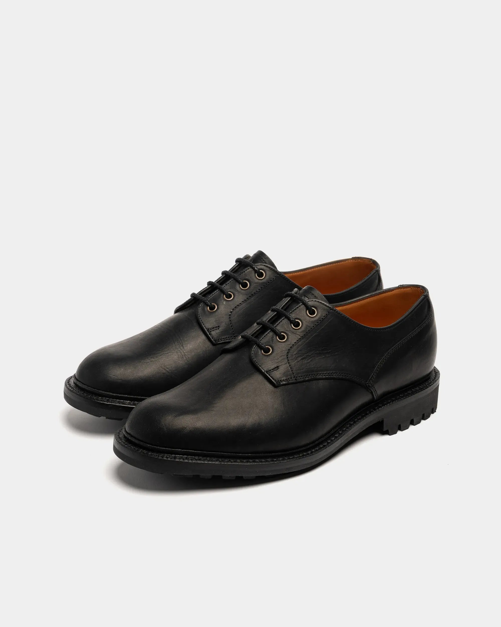 Men's - Black - Dark - Leather - Derby Shoes LANX Men's - Black - Dark - Leather - Derby Shoes LANX