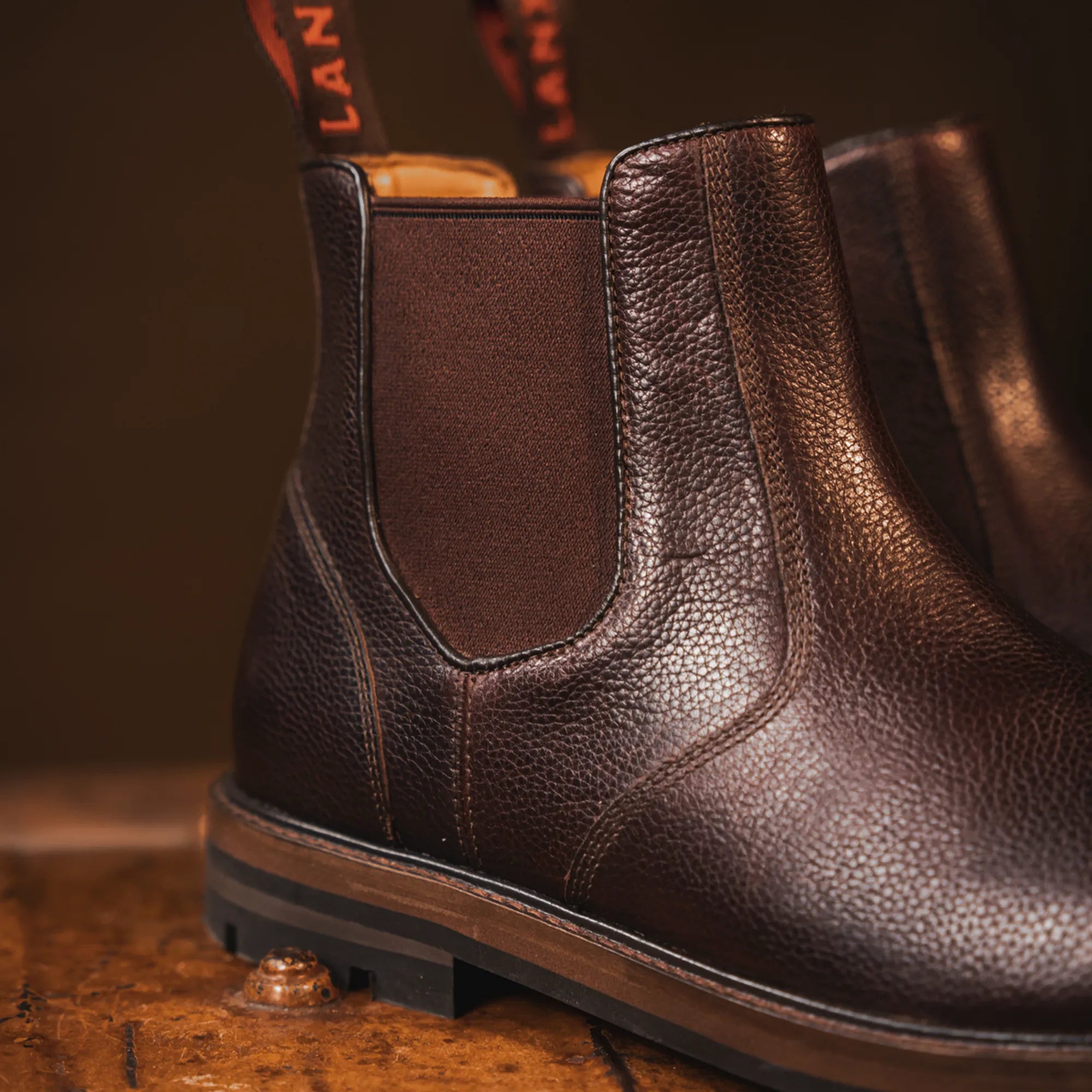 Men's - Brown - Burgundy - Leather - Chelsea Boots – LANX