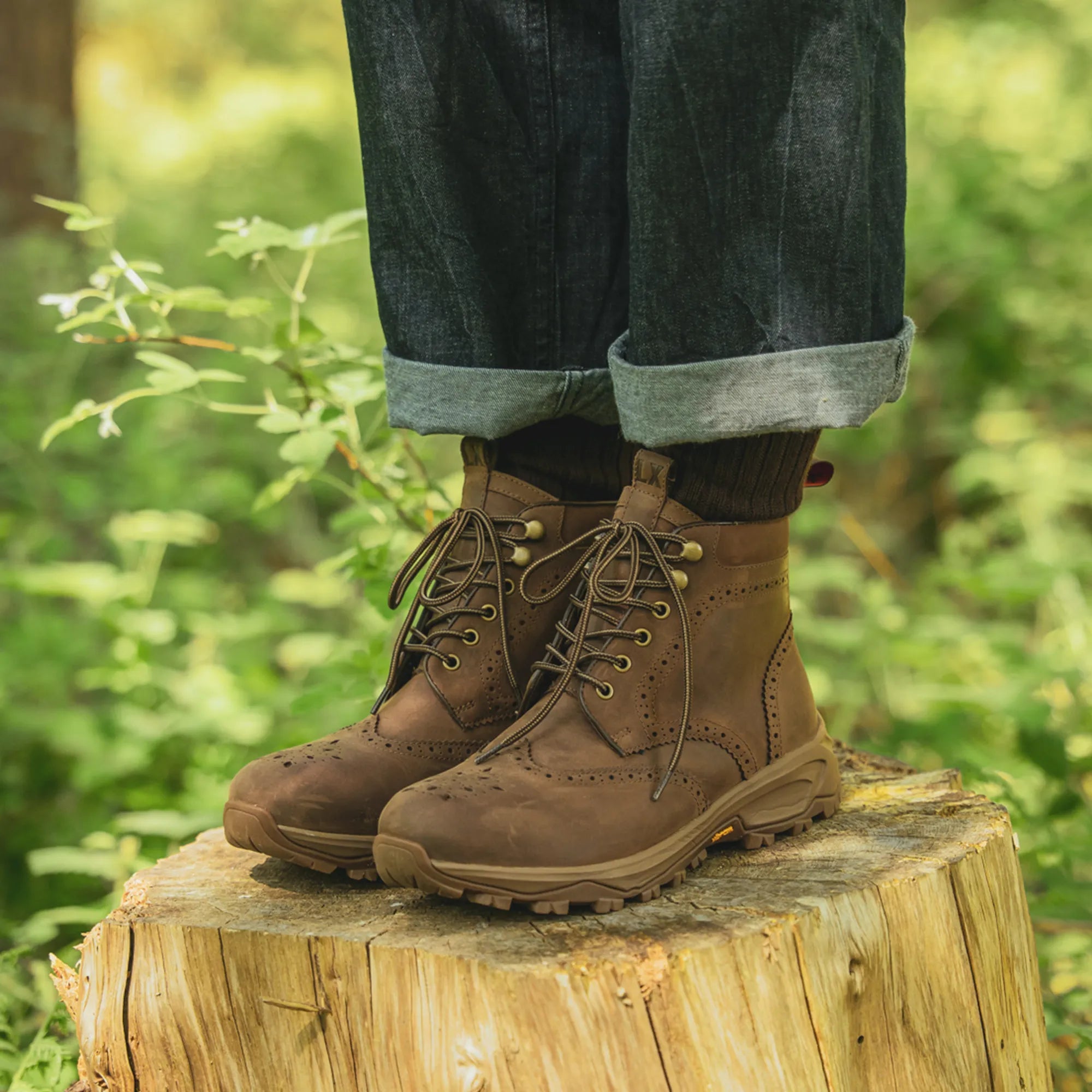 Women's - Conker Brown - Water Resistant - Leather - Vibram Brogue Women's - Conker Brown - Water Resistant - Leather - Vibram Brogue