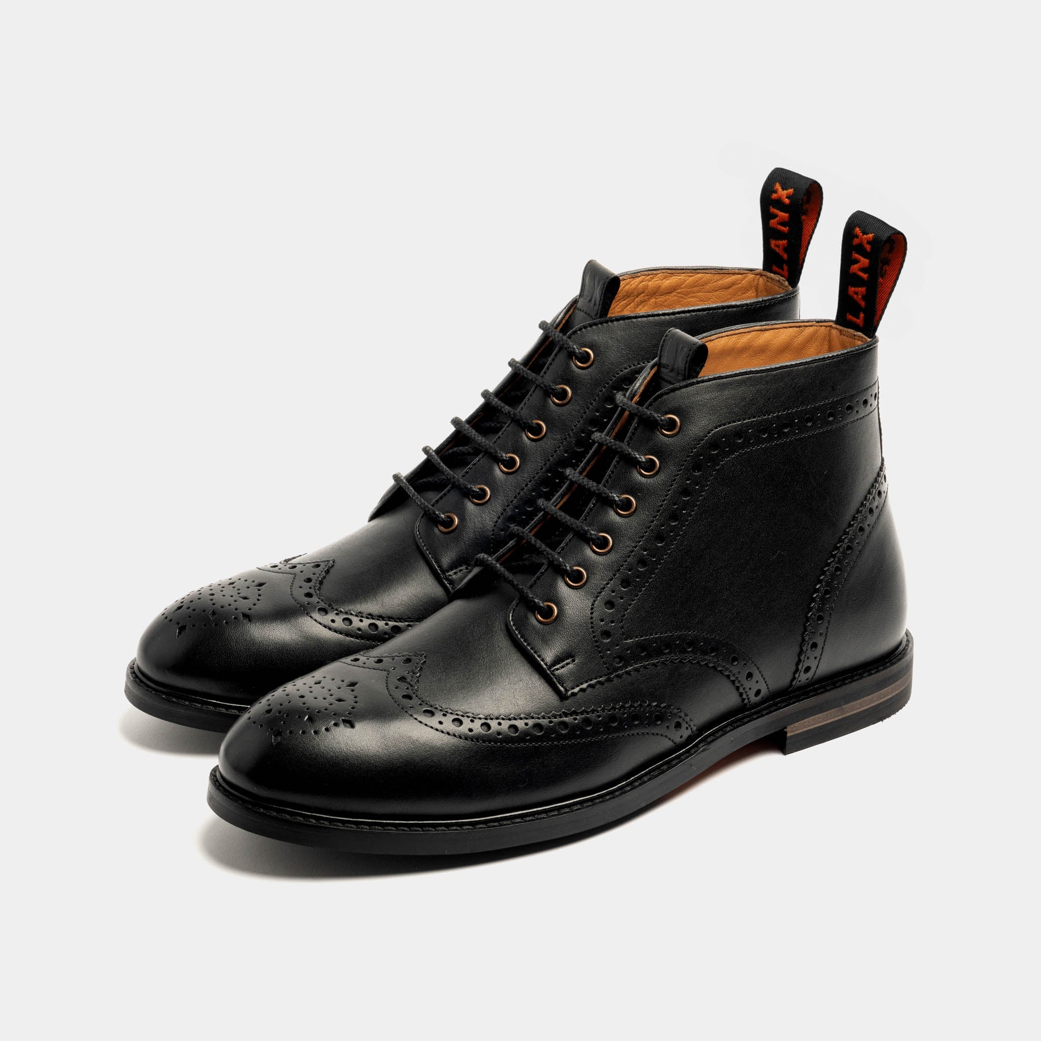 Brogue black boots on sale