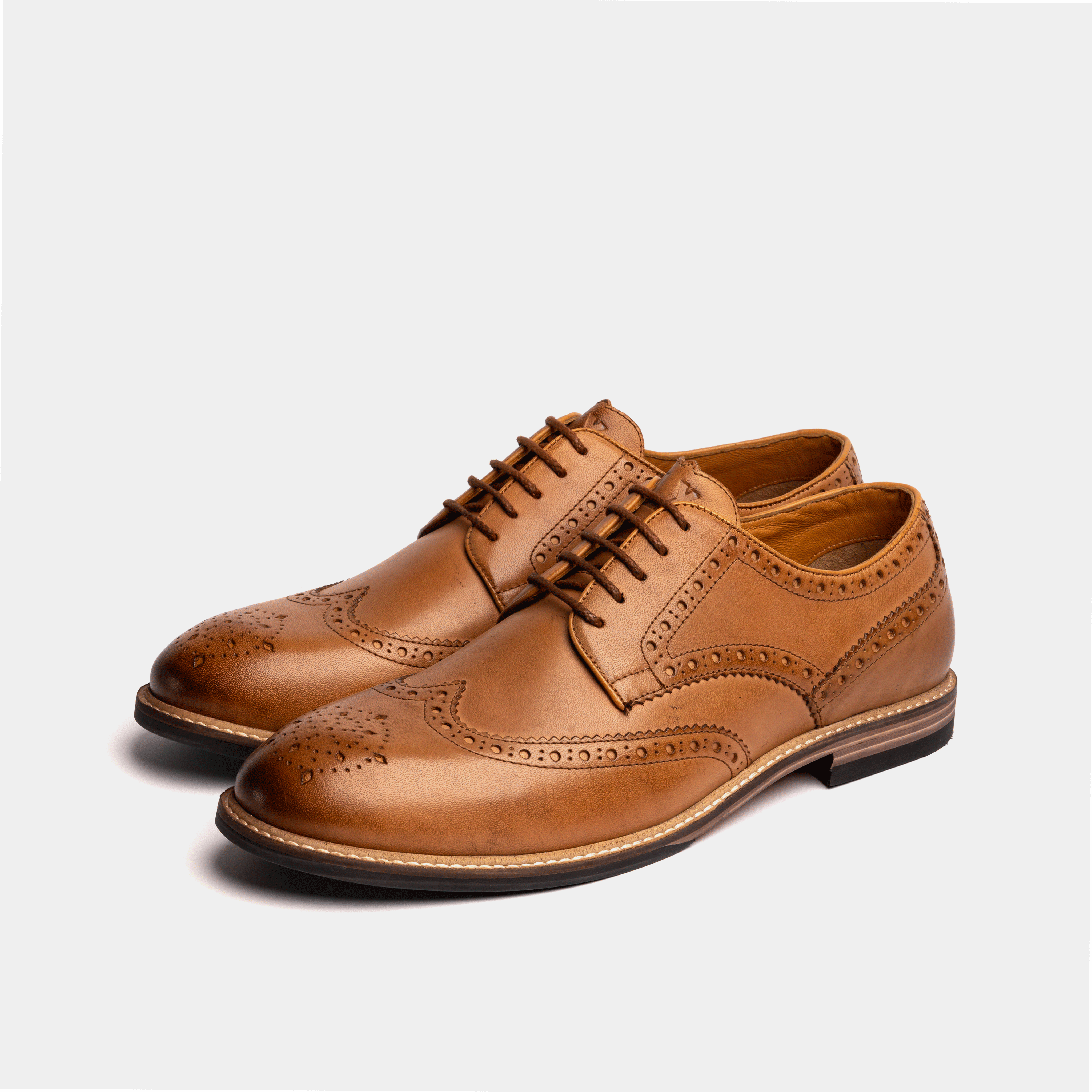Mens 2025 tan brogues