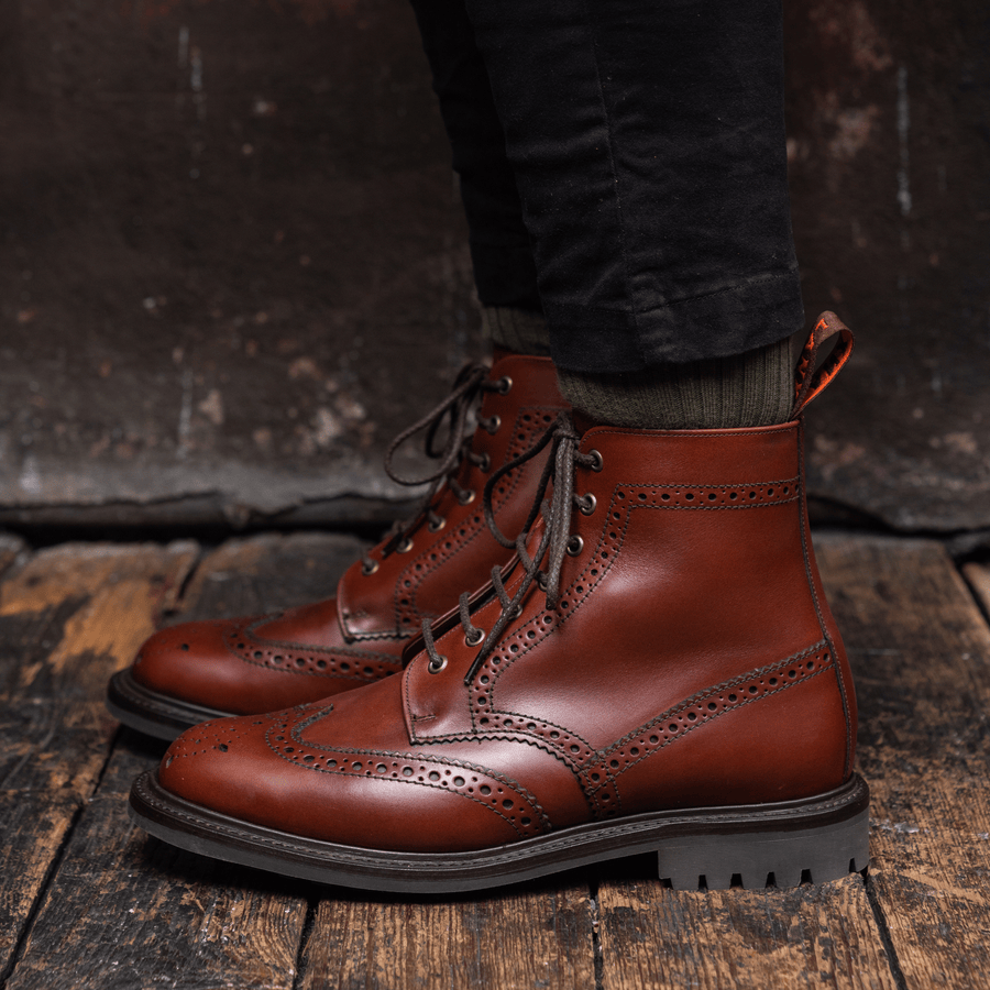 GRINDLETON // CHESTNUT BROWN-Men's Boots | LANX Proper Men's Shoes