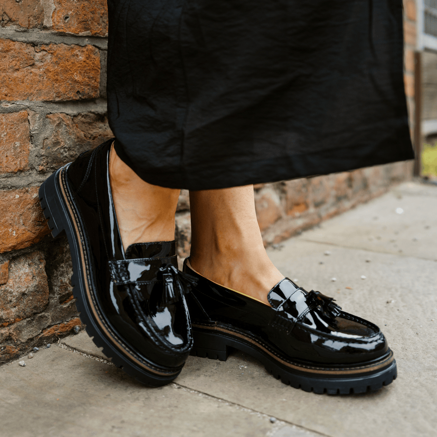HARWOOD / BLACK PATENT-Women’s Shoes | LANX Proper Men's Shoes
