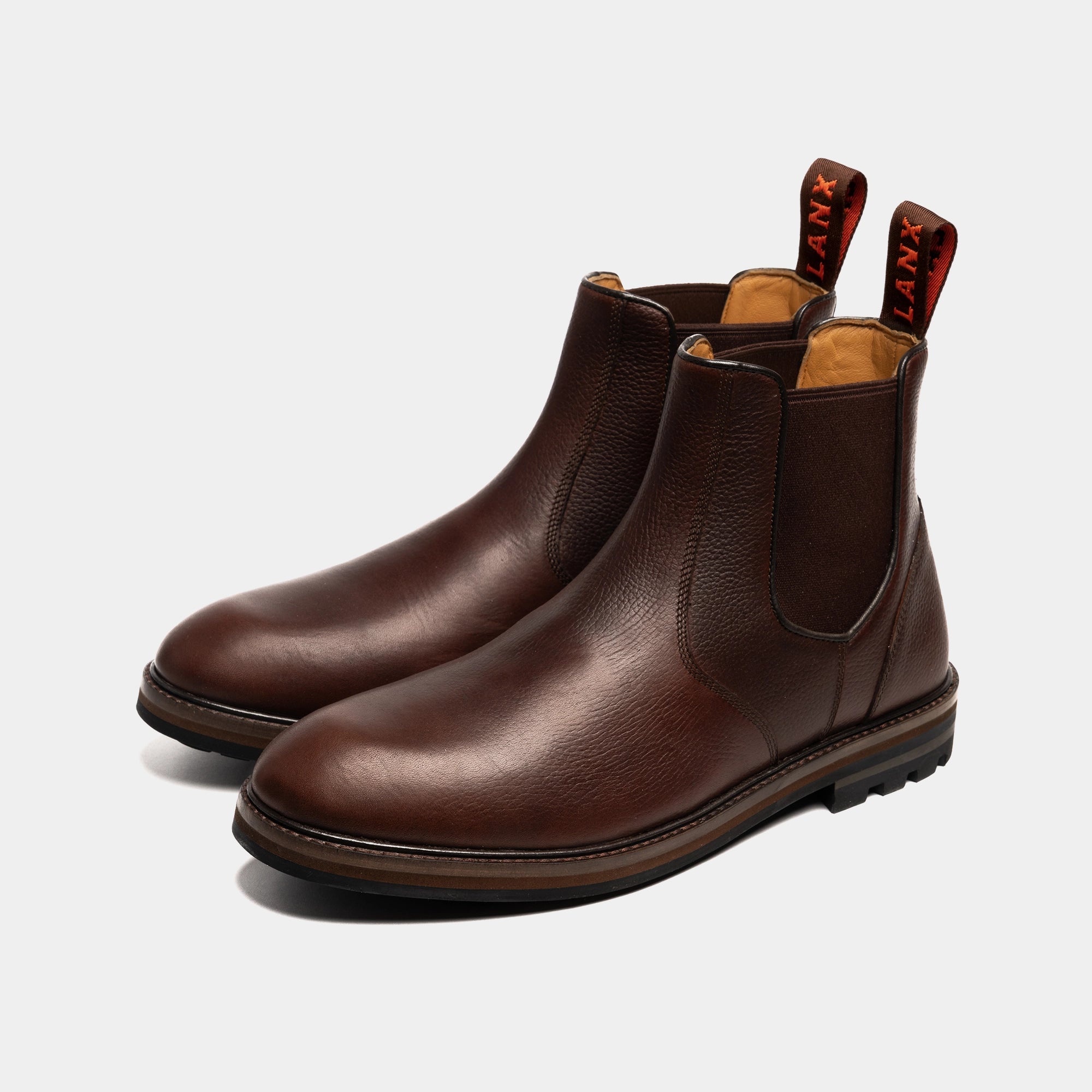 Men's - Brown - Burgundy - Leather - Chelsea Boots – LANX Men's - Brown - Burgundy - Leather - Chelsea Boots – LANX
