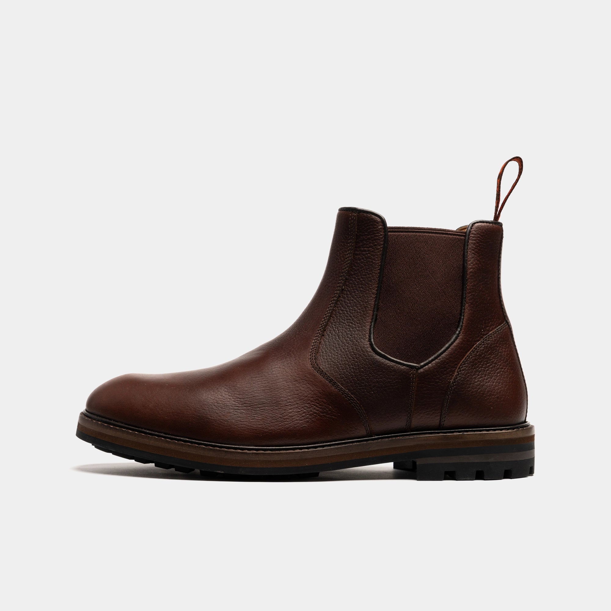 Men's - Brown - Burgundy - Leather - Chelsea Boots – LANX