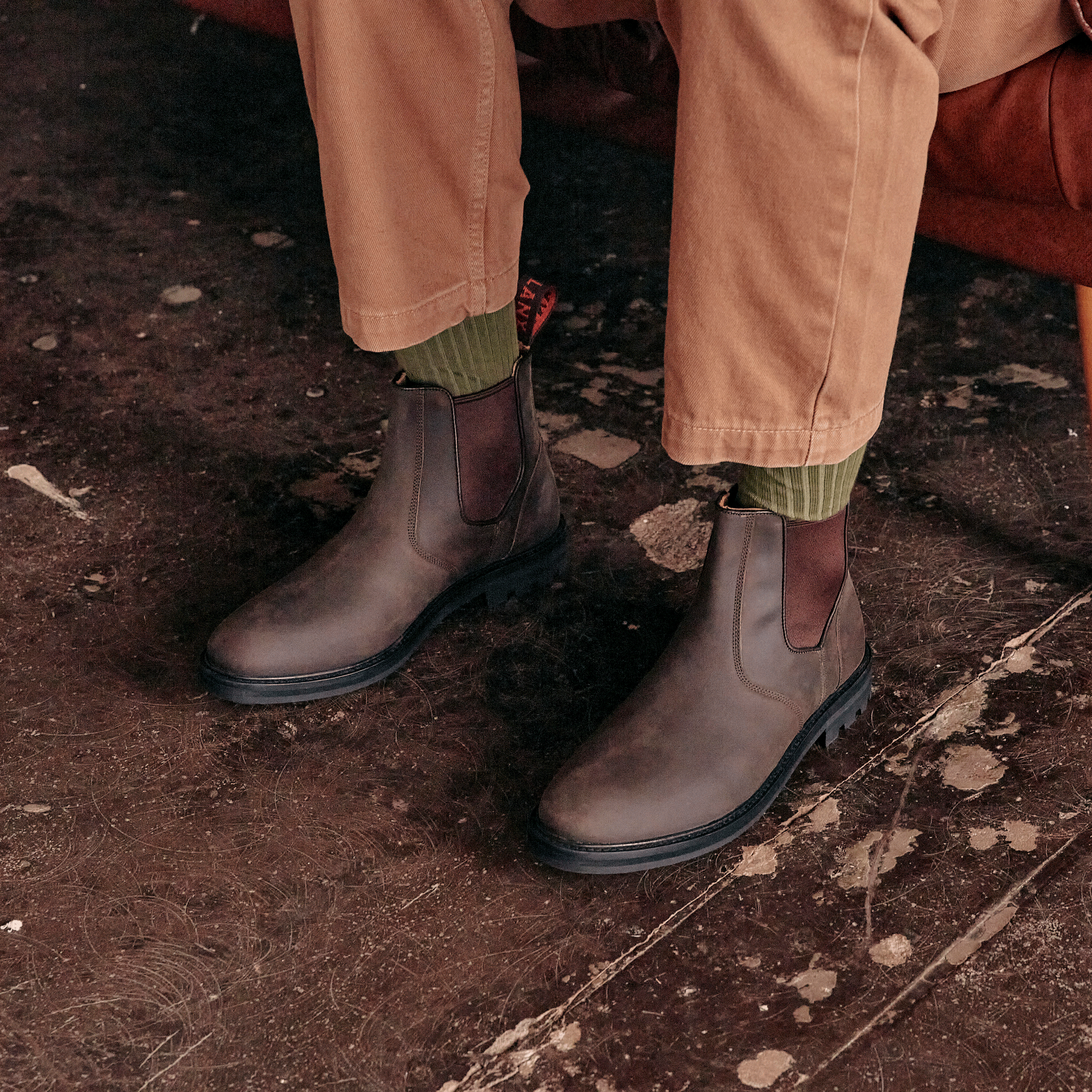 Distressed chelsea boots sales mens