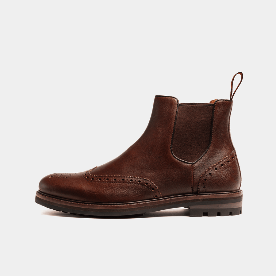 MITTON // CHESTNUT GRAINED-Men's Chelsea | LANX Proper Men's Shoes