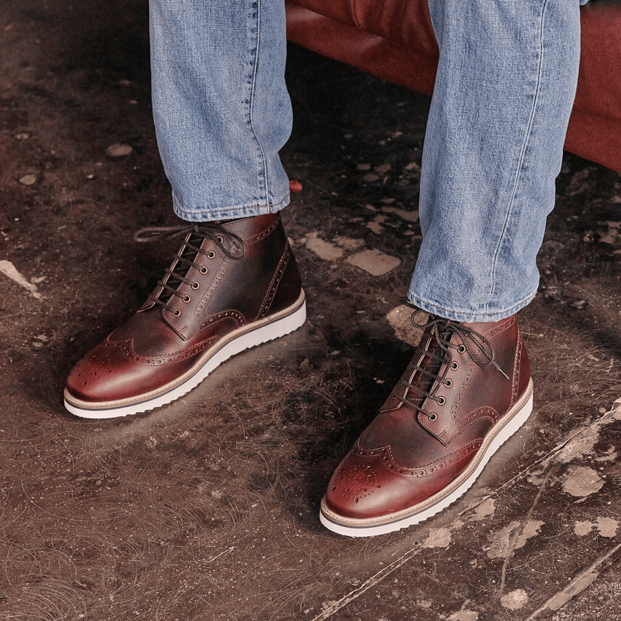 NEWTON // REDBRICK GRAINED-Men's Boots | LANX Proper Men's Shoes