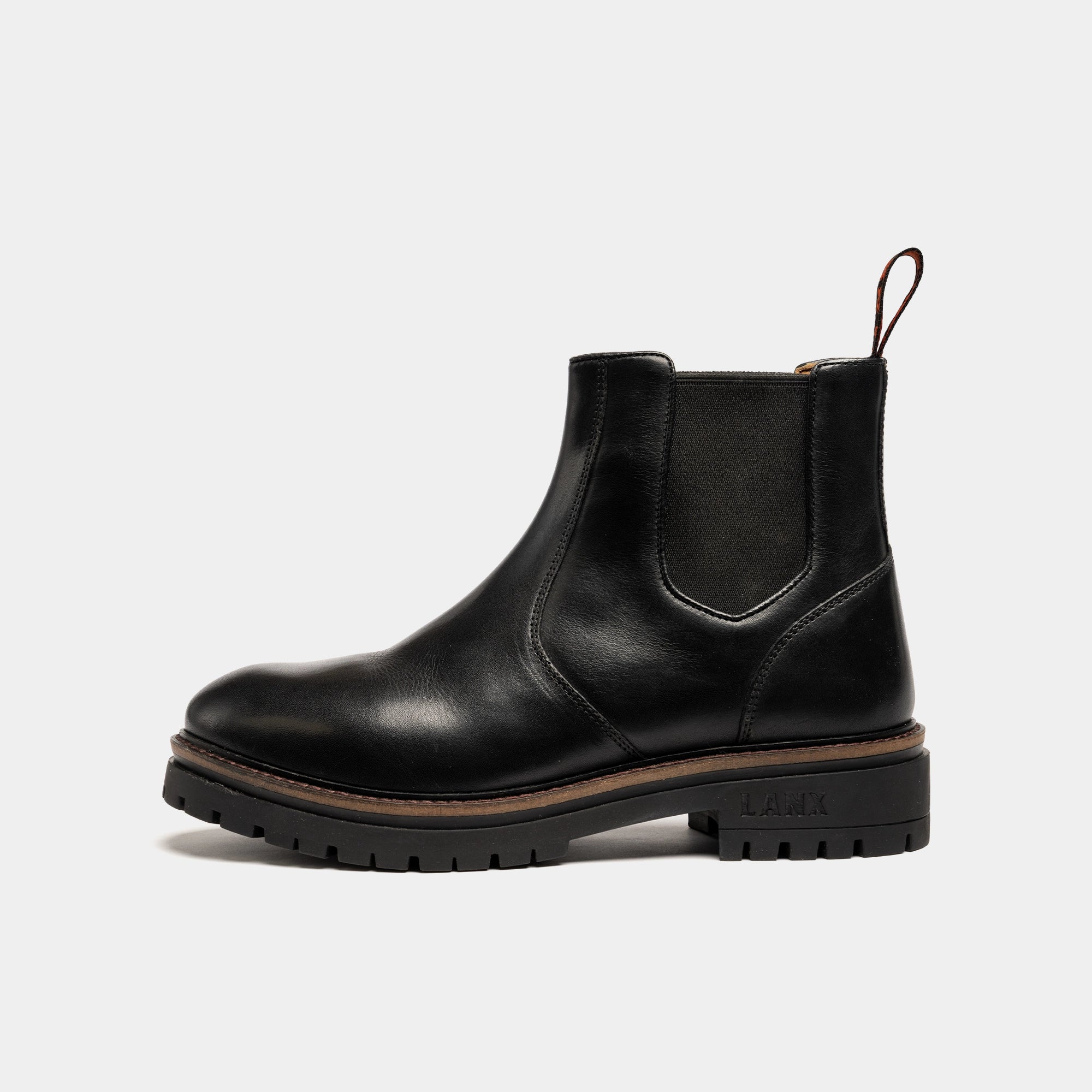 Women's - Black - Dark - Leather - Chelsea Boots – LANX