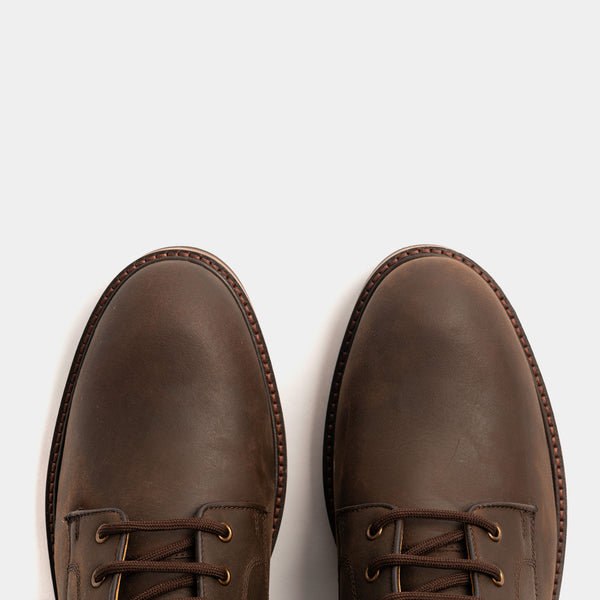 SETTLE // BROWN DISTRESSED-Men's Boots | LANX Proper Men's Shoes