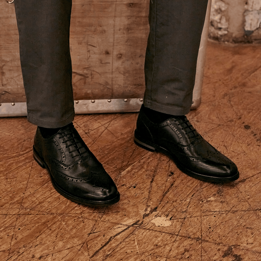 SHIREBURN // BLACK-Men's Shoes | LANX Proper Men's Shoes
