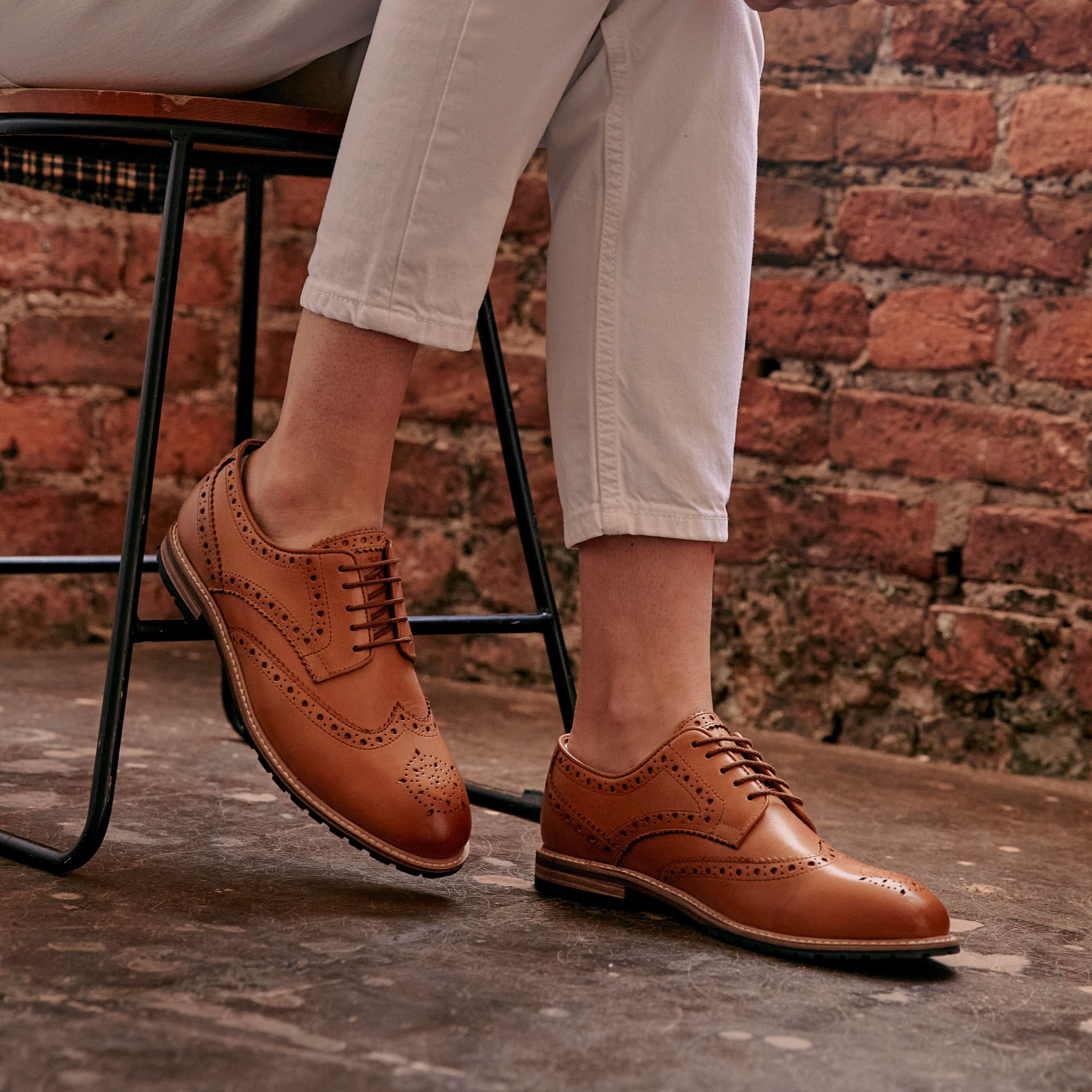 Tan brogues womens sale - Main Image