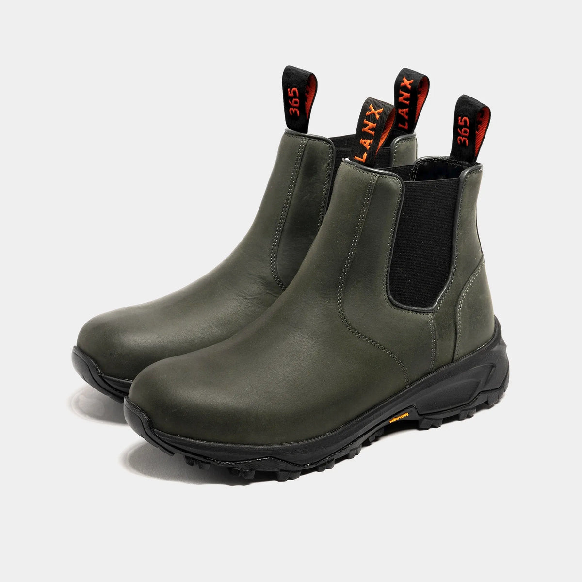 Men's - Black - Khaki - Leather - Chelsea Boots – LANX
