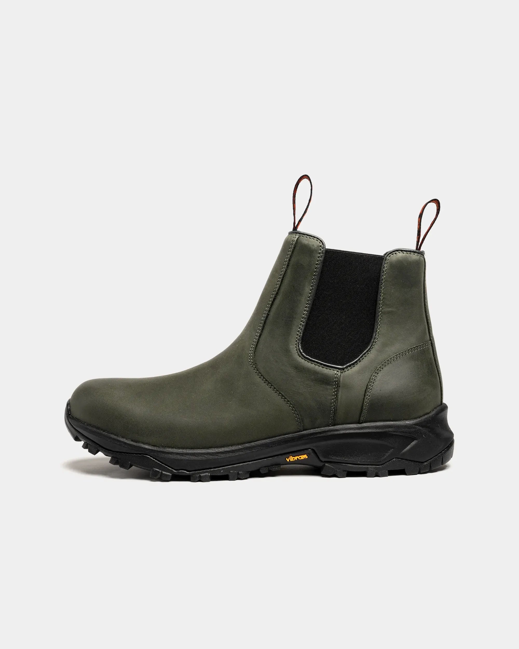 Men's - Black - Khaki - Leather - Chelsea Boots – LANX