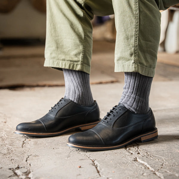 SABDEN // BLACK-Men's Shoes | LANX Proper Men's Shoes