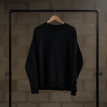 SWEATSHIRT // BLACK-Clothing Unisex