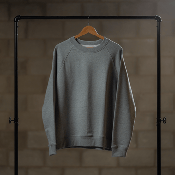 SWEATSHIRT // GREY MARL-Clothing Unisex