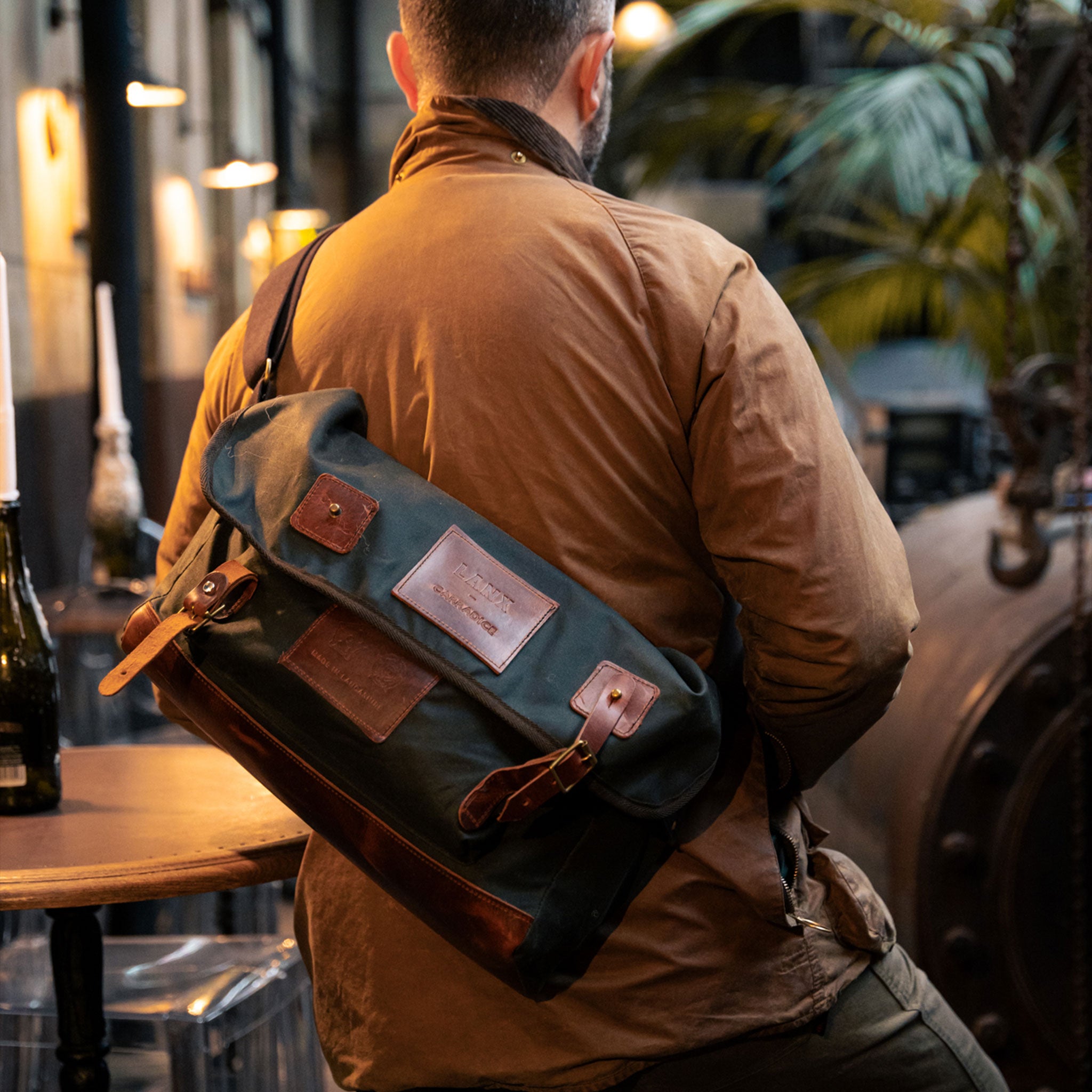 Wyresdale Khaki - Leather Bag - Made in England – LANX