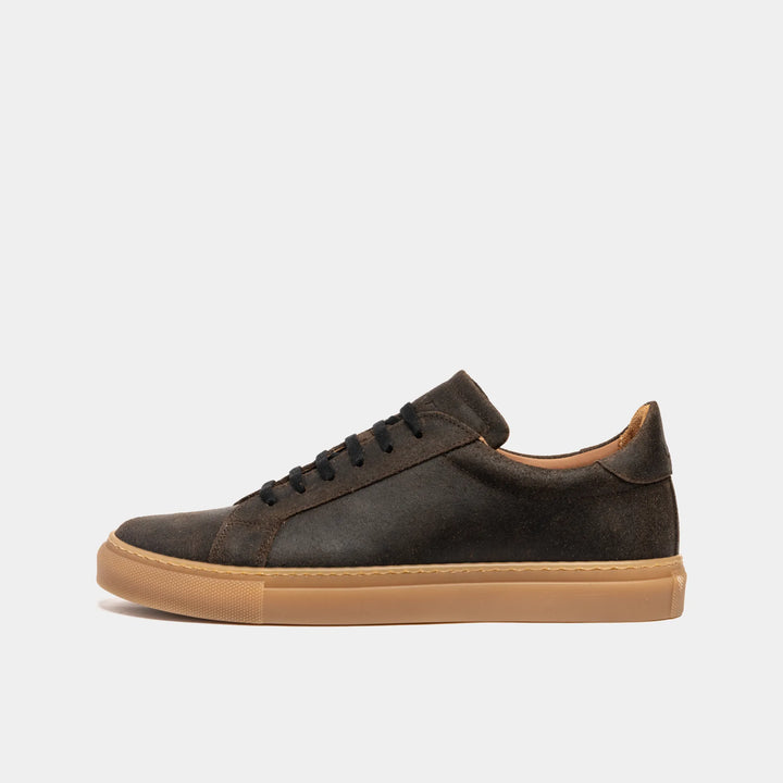 Men's - Walnut - Brown - Leather - Cupsole Sneakers – LANX