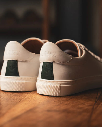 ANCOATS // WHITE & GREEN-Men's Casual | LANX Proper Men's Shoes