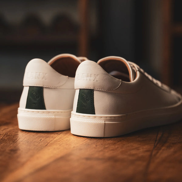 ANCOATS // WHITE & GREEN-Men's Casual | LANX Proper Men's Shoes