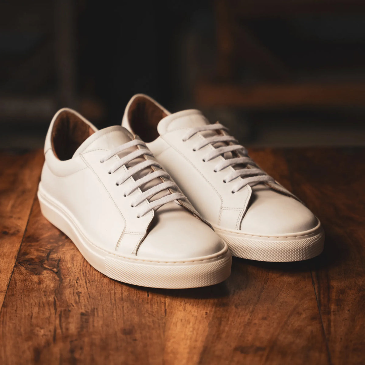 ANCOATS // WHITE & GREEN-Men's Casual | LANX Proper Men's Shoes