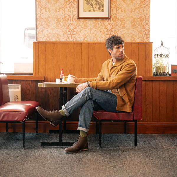 BAYLEY // BROWN DISTRESSED-Men's Boots | LANX Proper Men's Shoes