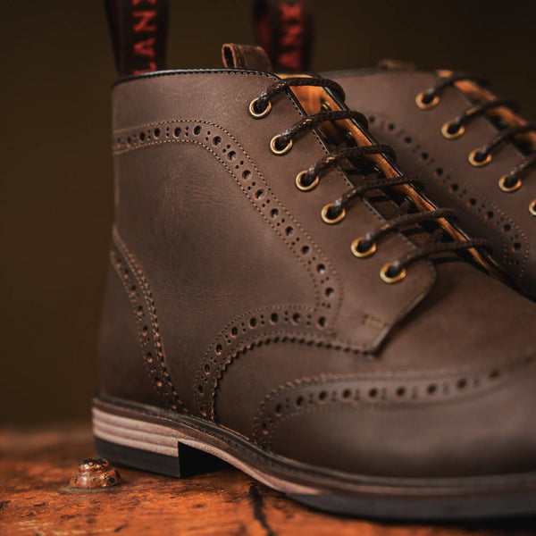 BAYLEY // BROWN DISTRESSED-Men's Boots | LANX Proper Men's Shoes