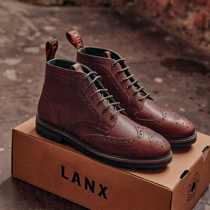 BAYLEY // CONKER & KHAKI-Men's Boots | LANX Proper Men's Shoes