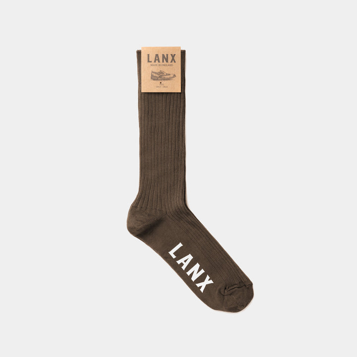 Dress Sock - Brown - Made in England - Lanx Dress Sock - Brown - Made in England - Lanx