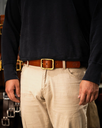 CROMWELL / TAN-Belt | LANX Proper Men's Shoes