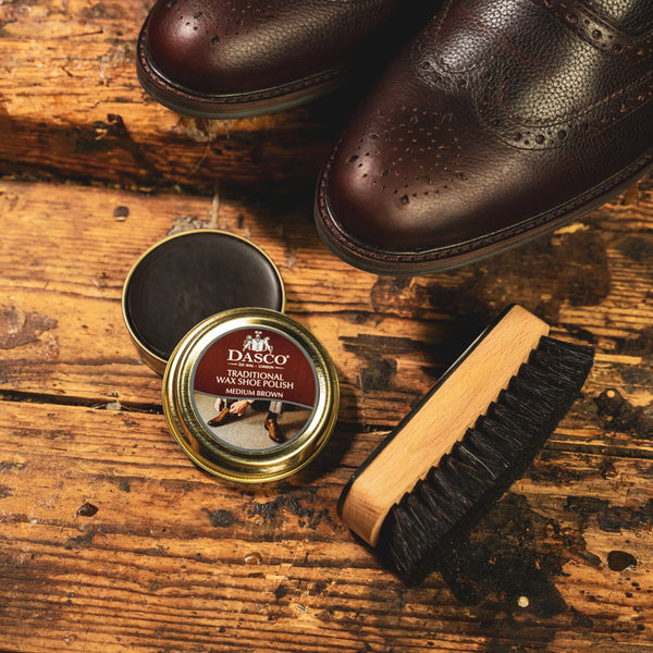 WAX POLISH / MEDIUM BROWN-Shoe Care | LANX Proper Men's Shoes