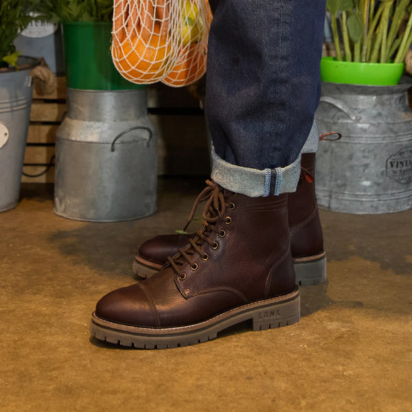 DINCKLEY / CHESTNUT GRAINED-Women’s Boots | LANX Proper Men's Shoes
