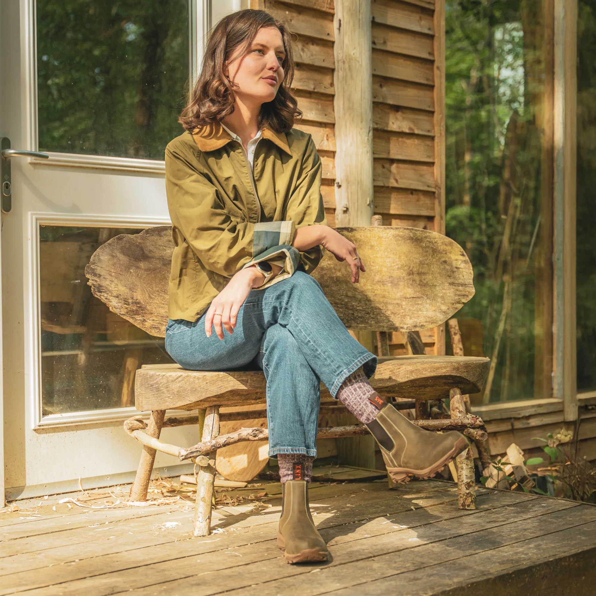 Women's - Khaki - Green - Leather - Chelsea Boots – LANX Women's - Khaki - Green - Leather - Chelsea Boots – LANX