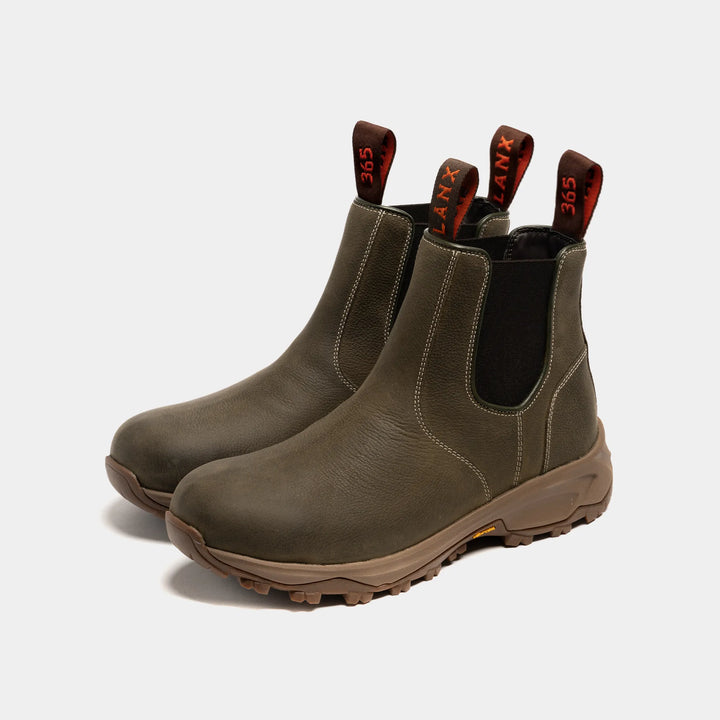 Women's - Khaki - Green - Leather - Chelsea Boots – LANX Women's - Khaki - Green - Leather - Chelsea Boots – LANX