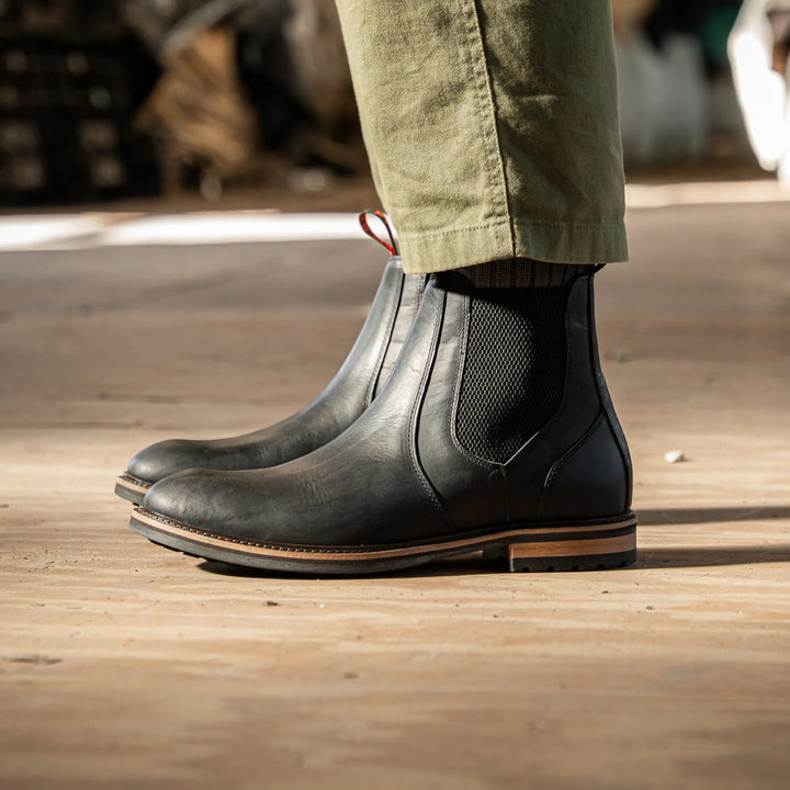 GARSTANG // BLACK-Men's Chelsea | LANX Proper Men's Shoes