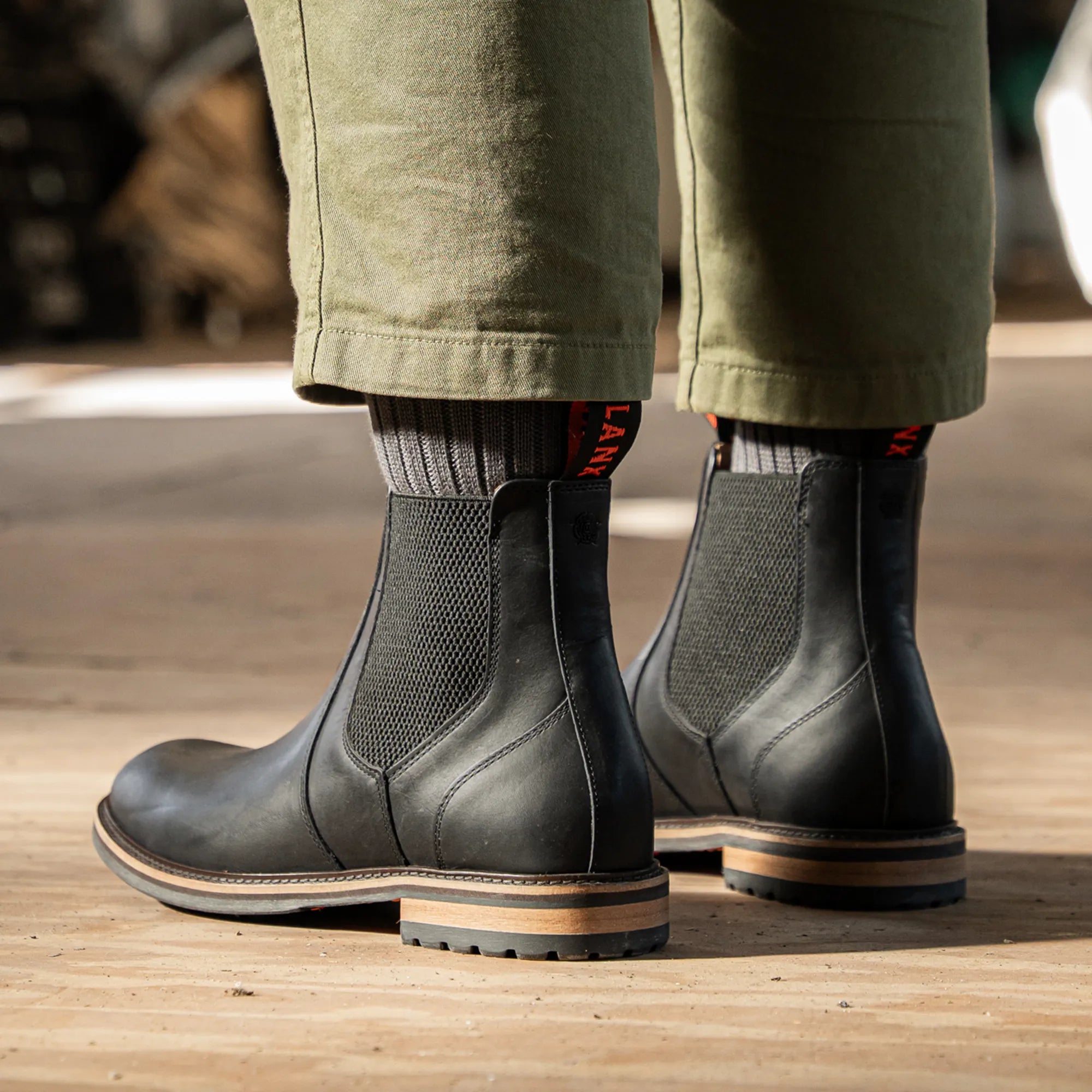 Men's - Black - Dark - Leather - Chelsea Boots – LANX