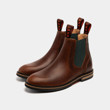 GARSTANG // CARAMEL & GREEN-Men's Chelsea | LANX Proper Men's Shoes