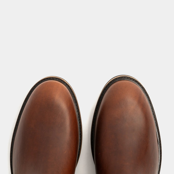 GARSTANG // CARAMEL & GREEN-Men's Chelsea | LANX Proper Men's Shoes