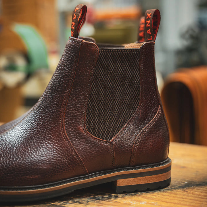 GARSTANG // COGNAC GRAINED-Men's Chelsea | LANX Proper Men's Shoes