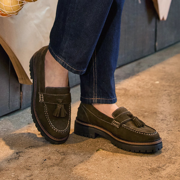 HARWOOD / KHAKI-Women’s Shoes | LANX Proper Men's Shoes