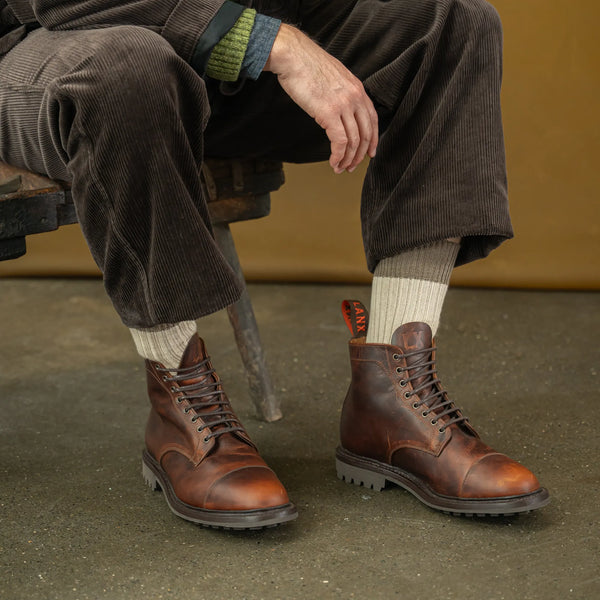 HASLINGDEN // CARAMEL-Men's Boots | LANX Proper Men's Shoes