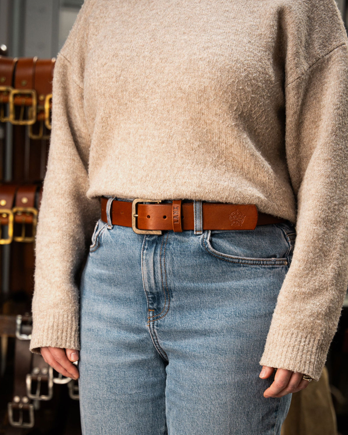 HODDER / TAN-Belt | LANX Proper Men's Shoes