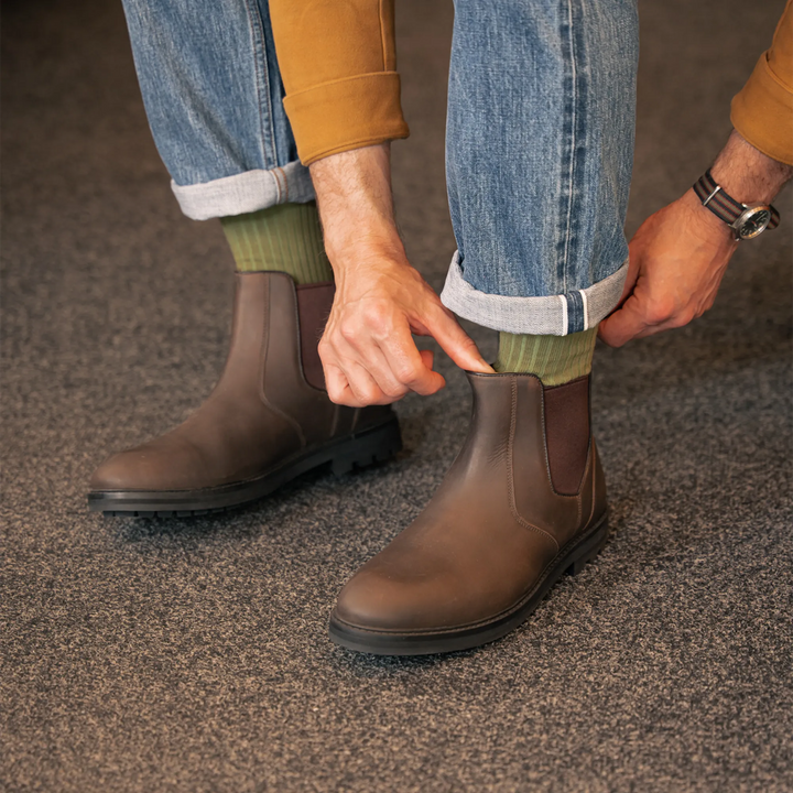 HOGHTON // BROWN DISTRESSED-Men's Chelsea