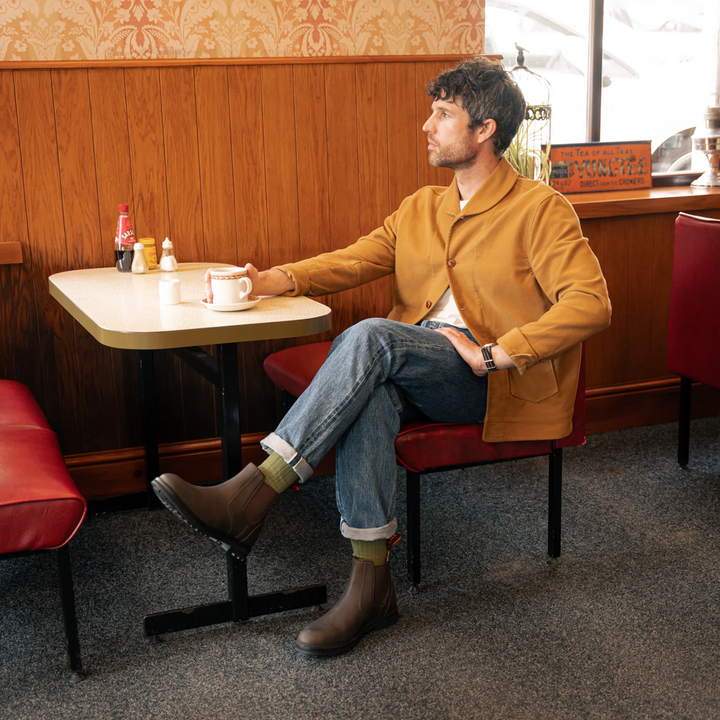 HOGHTON // BROWN DISTRESSED-Men's Chelsea