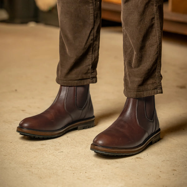 HOGHTON // CHESTNUT GRAINED-Men's Chelsea | LANX Proper Men's Shoes