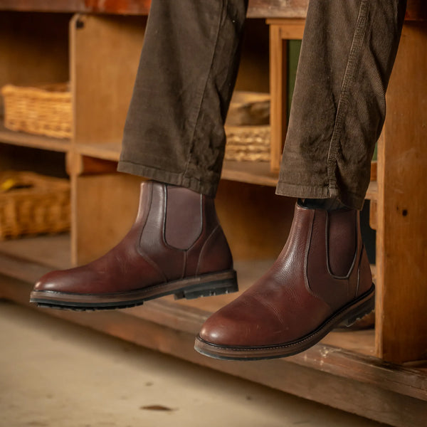 HOGHTON // CHESTNUT GRAINED-Men's Chelsea | LANX Proper Men's Shoes