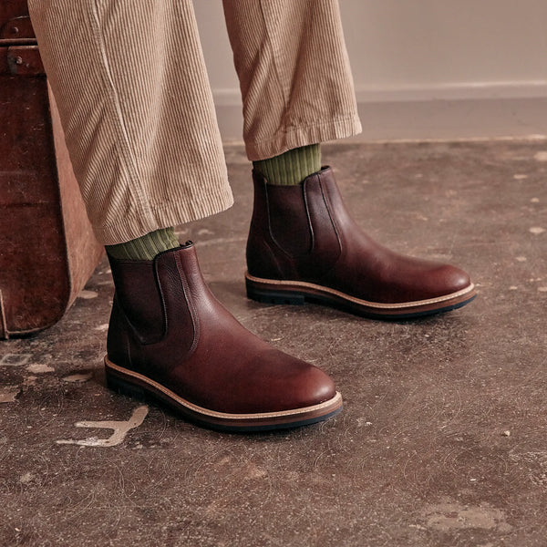 HOGHTON // RUSSET GRAINED-Men's Chelsea | LANX Proper Men's Shoes